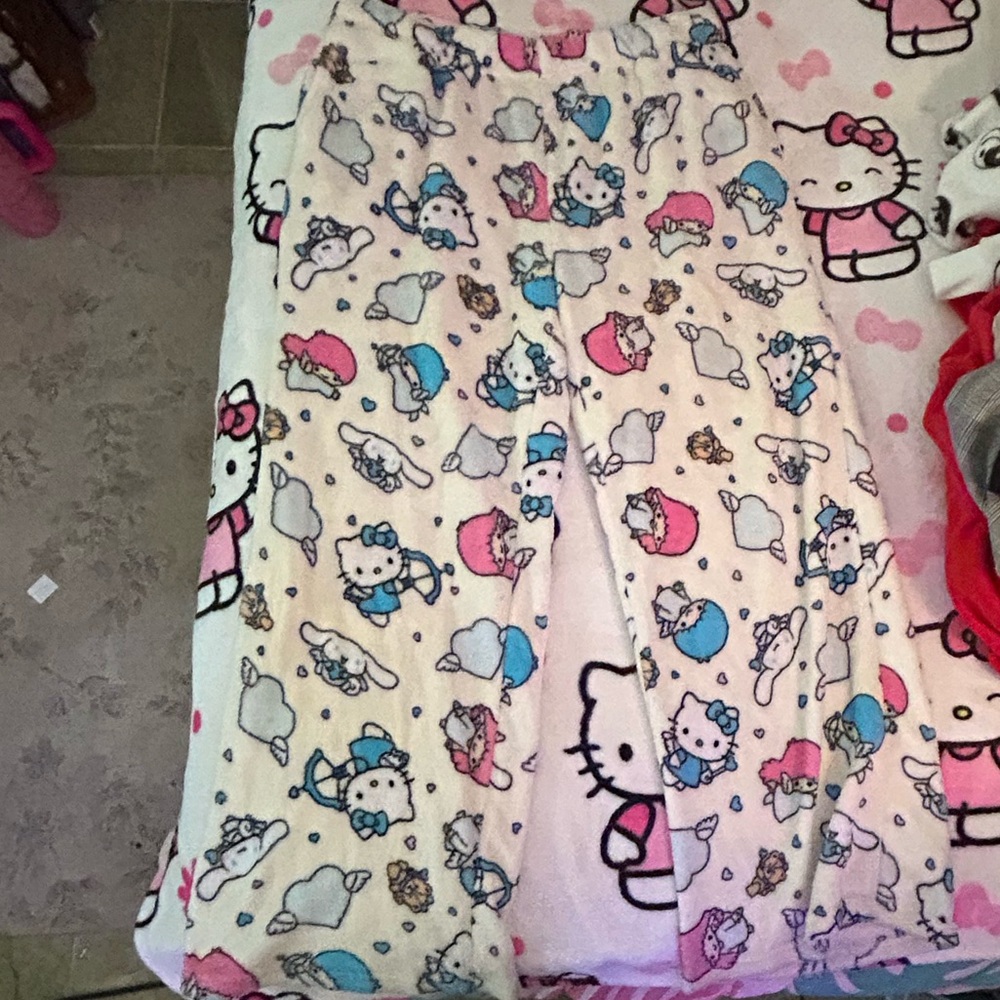 Hello Kitty Pajamas - Pink and White